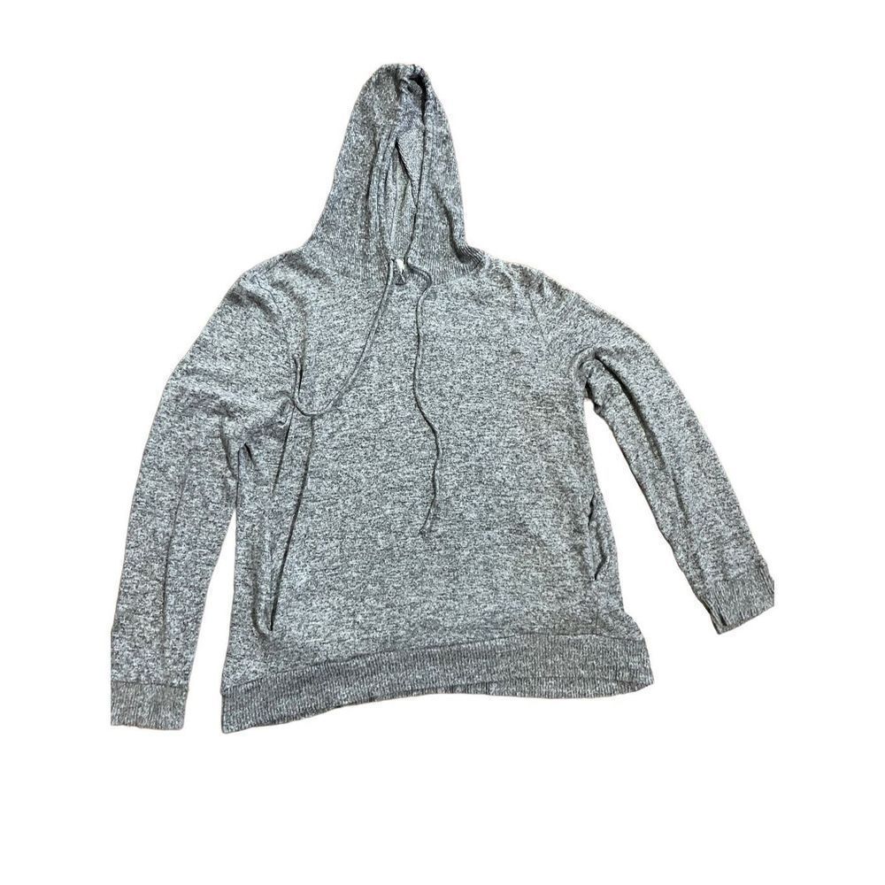 Anthropologie Saturday Sunday‎ womens Heathered gray pullover hoodie size Small